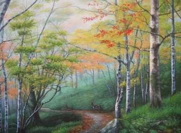 Woods deer Oil Paintings